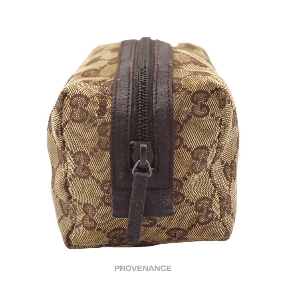 🔴 Gucci Zip Pouch - GG Canvas Brown - Picture 6 of 10